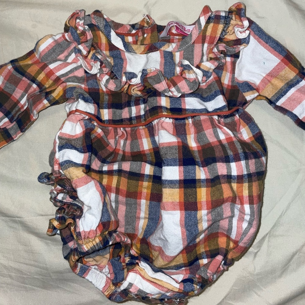 Thanksgiving flannel. 3-6 months. Girls.